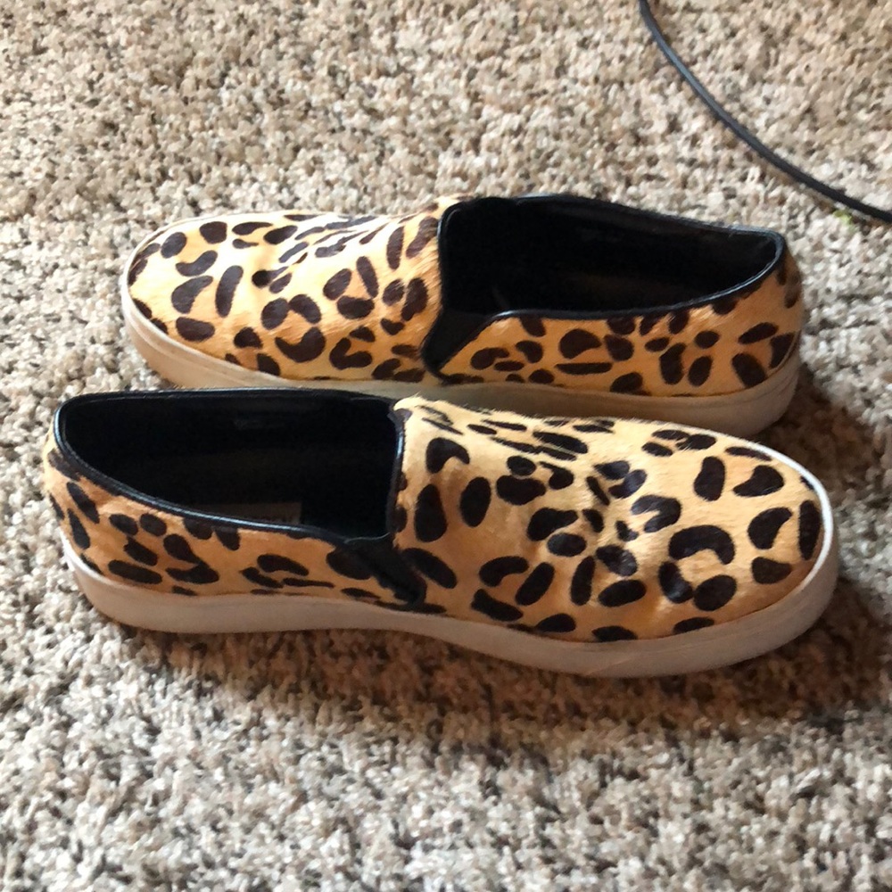 Steve Madden Cheetah slip on shoes